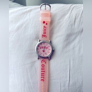 Juicy Couture Pink Kids Silicone Heart Dial Watch